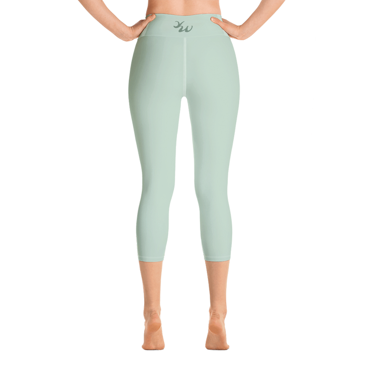 Pastel Green Capri Yoga Pants