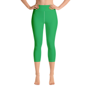 Green Capri Yoga Pants