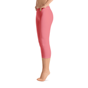 Salmon Pink Capri Leggings