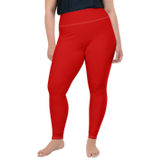 Red Plus Size Leggings