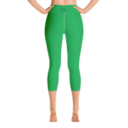 Green Capri Yoga Pants