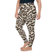 Snow Leopard Plus Size Leggings