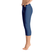 Blue Denim Jean 250 Capri Leggings