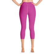 Magenta Capri Yoga Pants