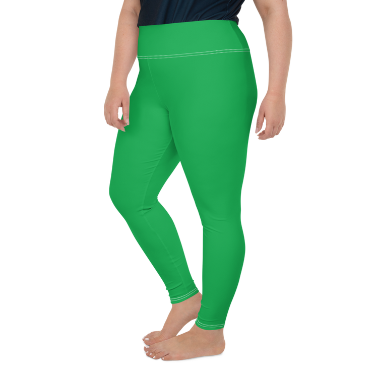 Green Plus Size Leggings