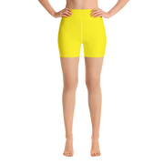 Yellow Yoga Shorts