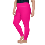 Neon Pink Plus Size Leggings