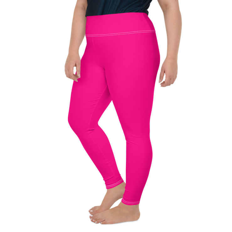 Neon Pink Plus Size Leggings