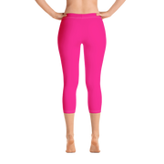 Neon Pink Capri Leggings