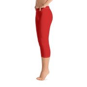 Red Capri Leggings