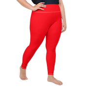 Neon Red Plus Size Leggings