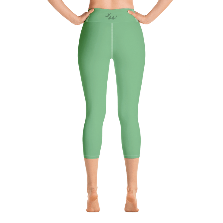 Fern Plant Capri Yoga Pants