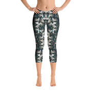 Rainforest Snakeskin Capri Leggings