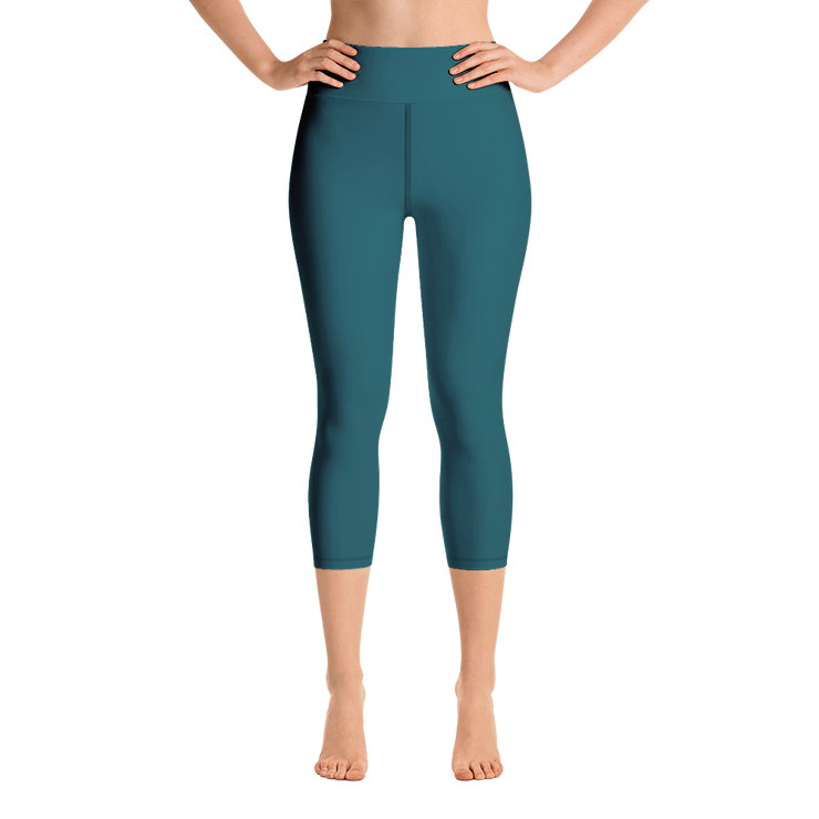 Sherpa Blue Capri Yoga Pants