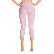 Cherry Cream Capri Yoga Pants