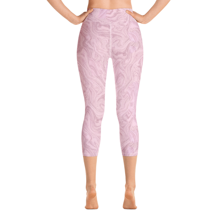 Cherry Cream Capri Yoga Pants