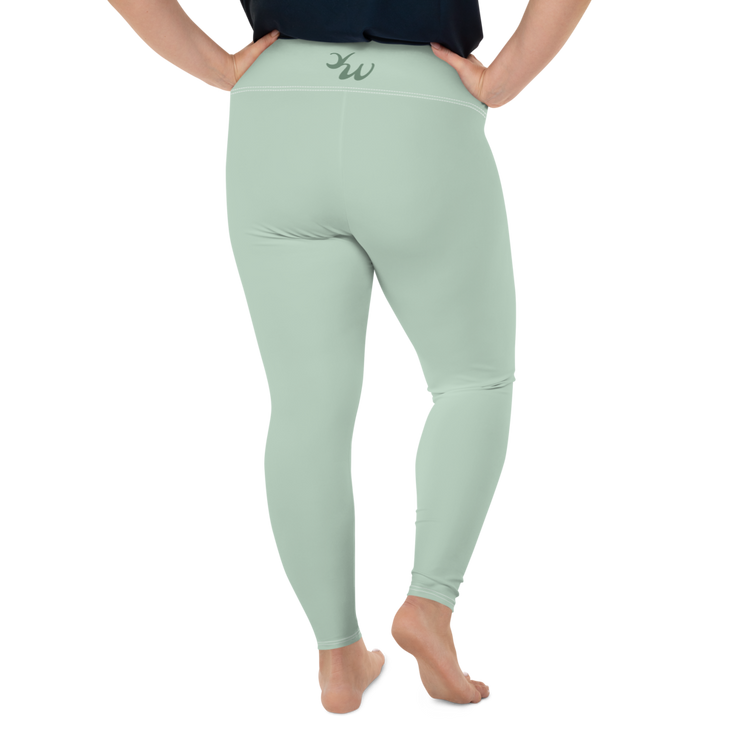 Pastel Green Plus Size Leggings