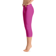 Magenta Capri Leggings