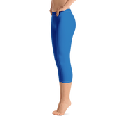 Blue Capri Leggings