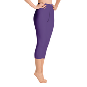 Purple Capri Yoga Pants