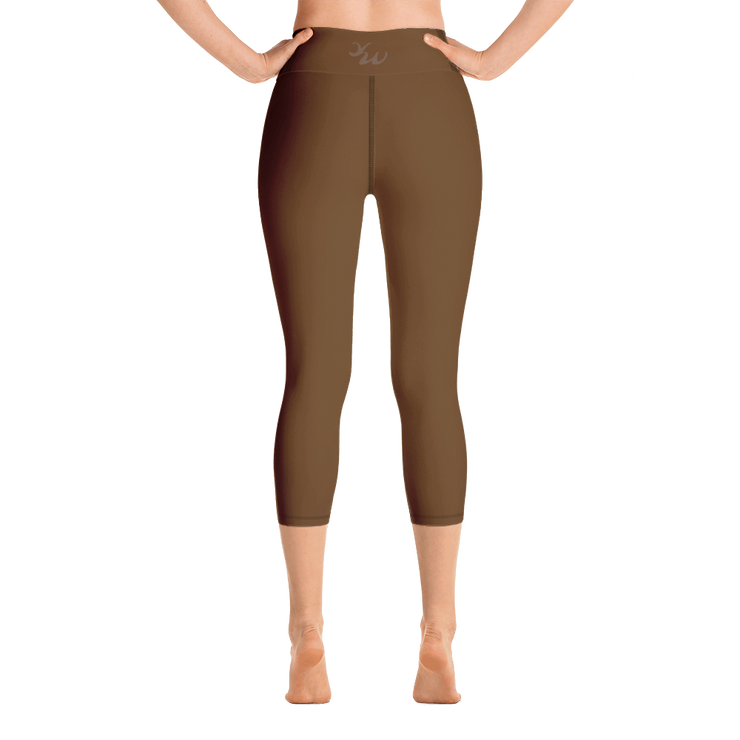 Brown Capri Yoga Pants