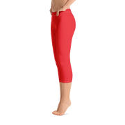 Scarlet Red Capri Leggings