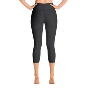 Black Denim Jean 249 Capri Yoga Pants