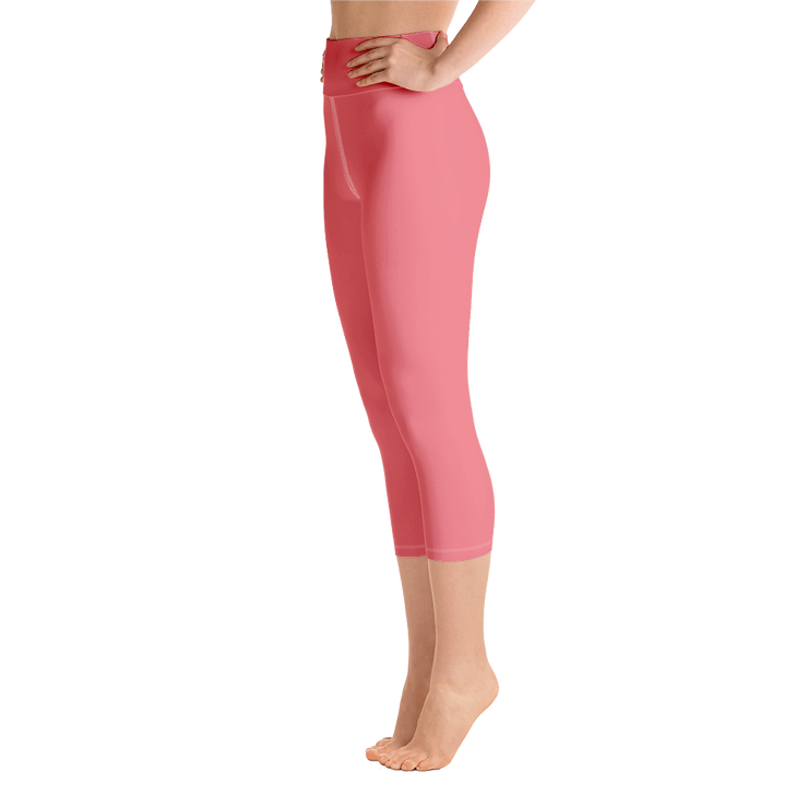 Salmon Pink Capri Yoga Pants