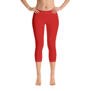 Red Capri Leggings