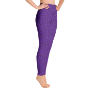 Purple Bouclé Yoga Pants