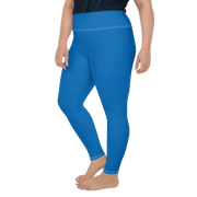 Blue Plus Size Leggings