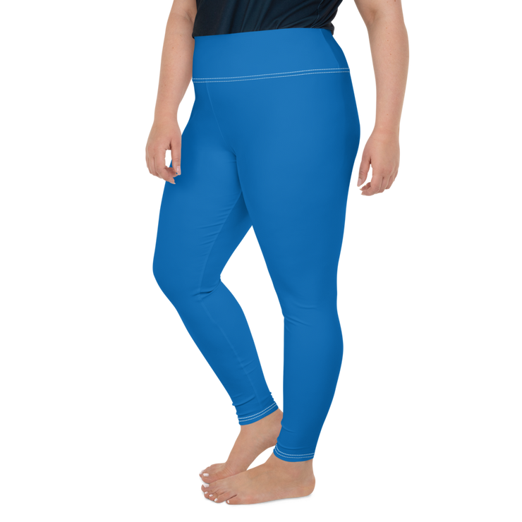 Blue Plus Size Leggings