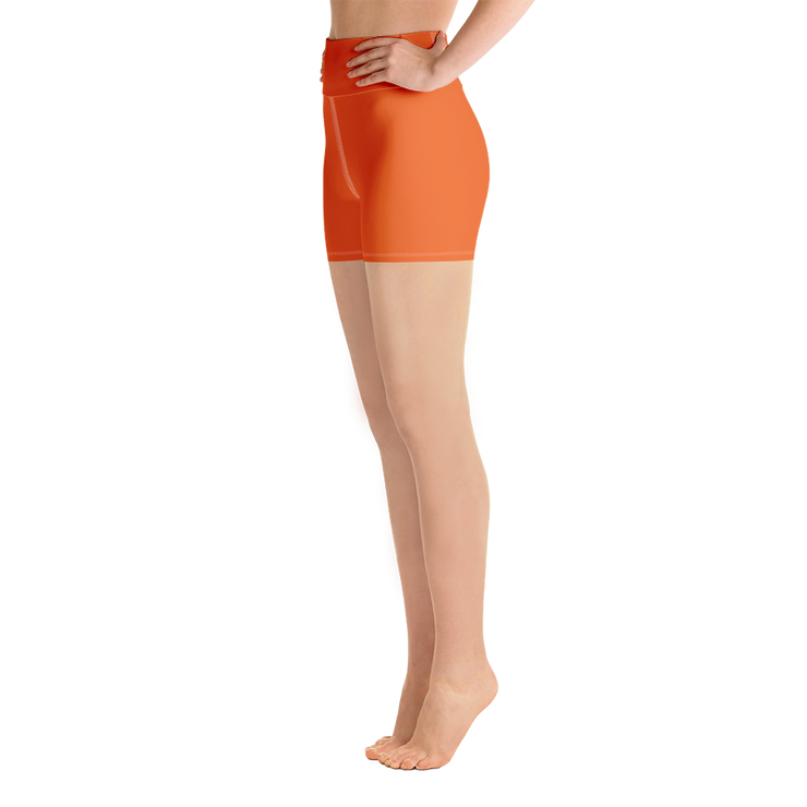 Orange Yoga Shorts