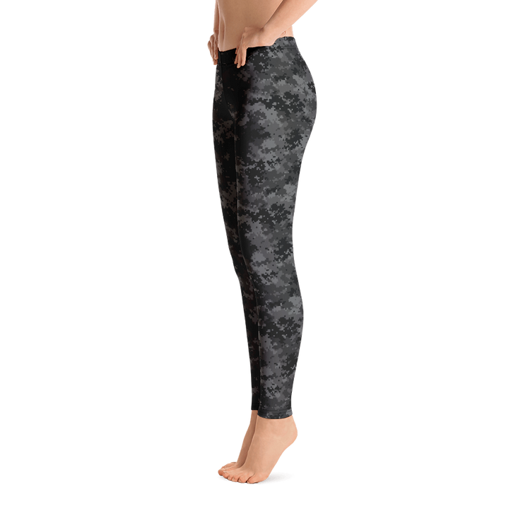 Black Camo Pixel Leggings