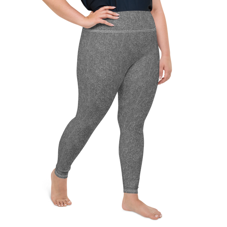 Grey Denim Jean 243 Plus Size Leggings