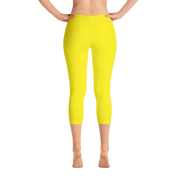 Yellow Capri Leggings