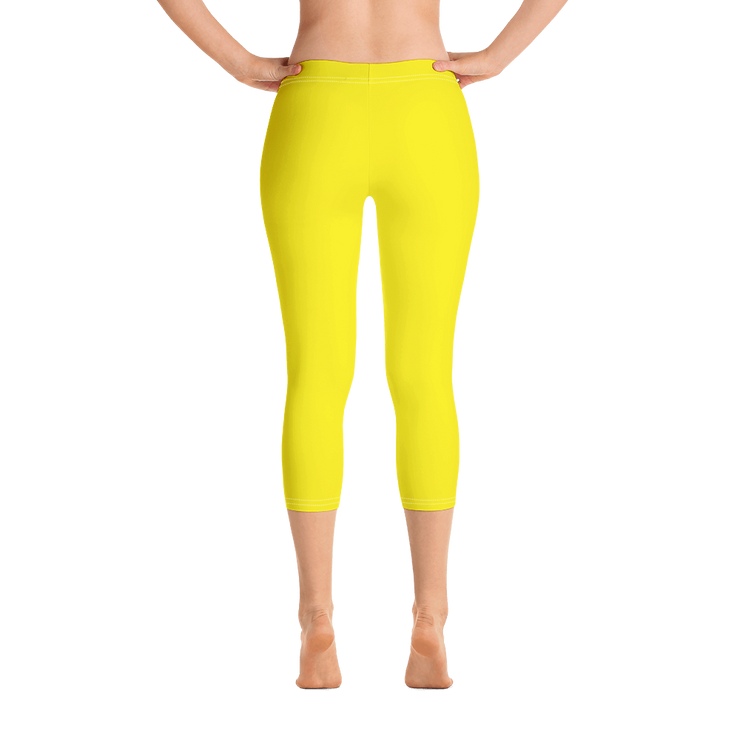 Yellow Capri Leggings