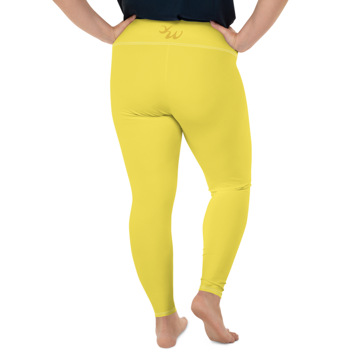 Maize Yellow Plus Size Leggings