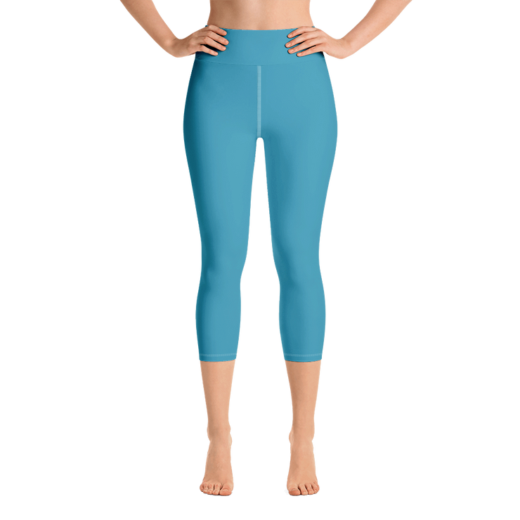 Steel Blue Capri Yoga Pants