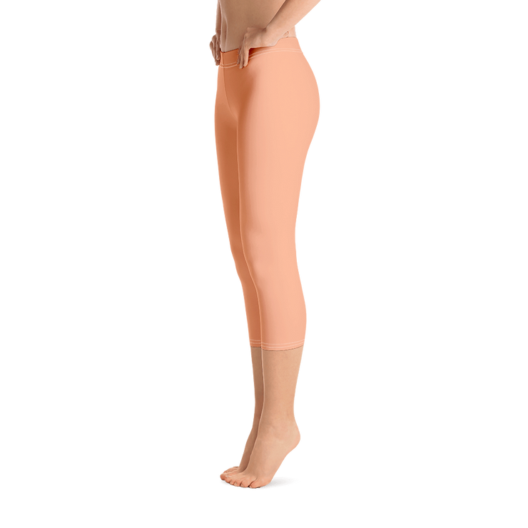 Peach Capri Leggings