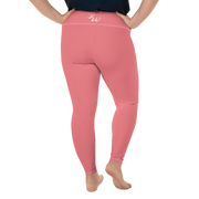 Salmon Pink Plus Size Leggings