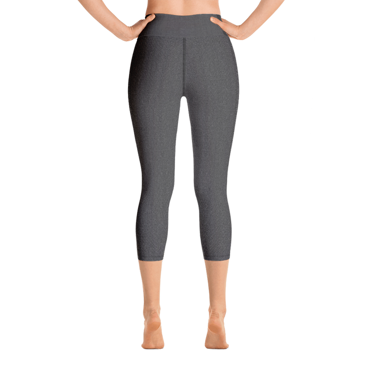 Black Denim Jean 250 Capri Yoga Pants