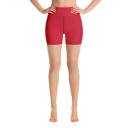 Lava Red Yoga Shorts