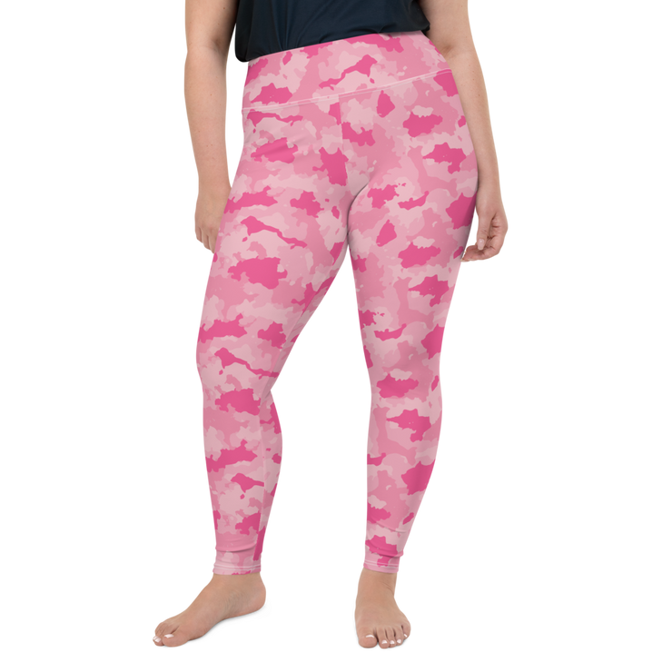 Pink Camo Plus Size Leggings