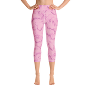 Berry Swirl Capri Yoga Pants