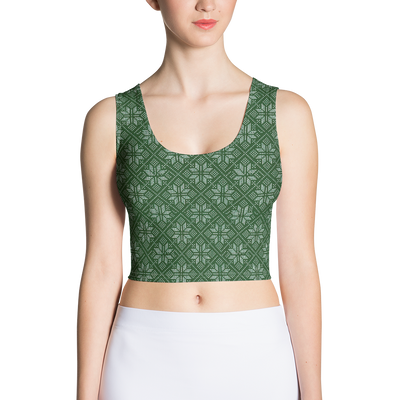 Forest Snowflake Crop Top