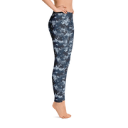 Blue Camo Pixel Leggings