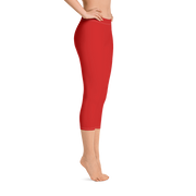 Red Capri Leggings