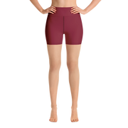 Red Wine Yoga Shorts