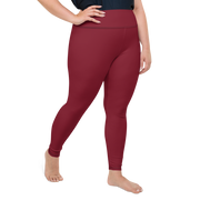 Red Wine Plus Size Leggings